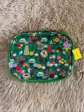 bando Green Floral Tech Pouch